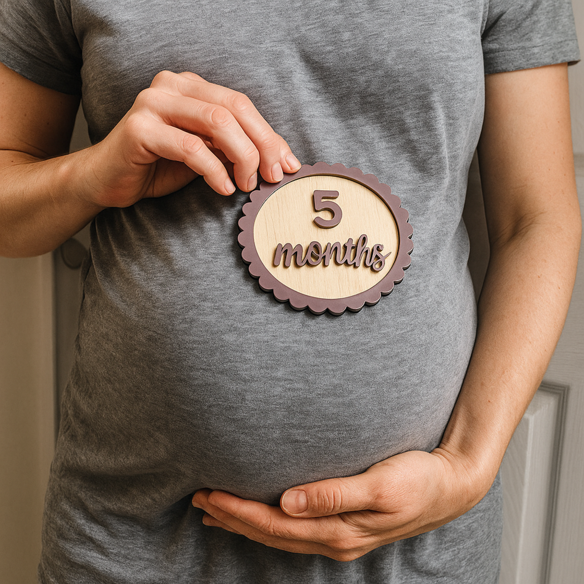 Personalized Baby Milestone Discs — 3 Discs For 12 Months