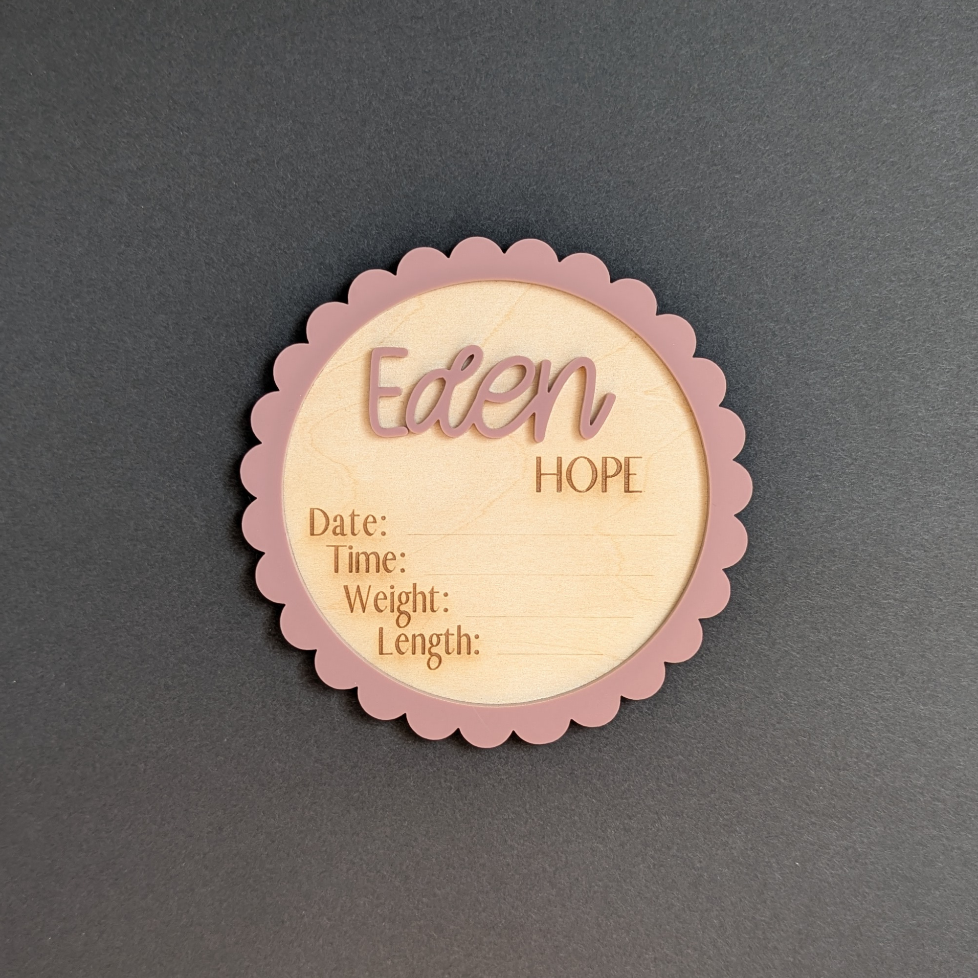 Free Baby Name Sign - Just Cover Shipping
